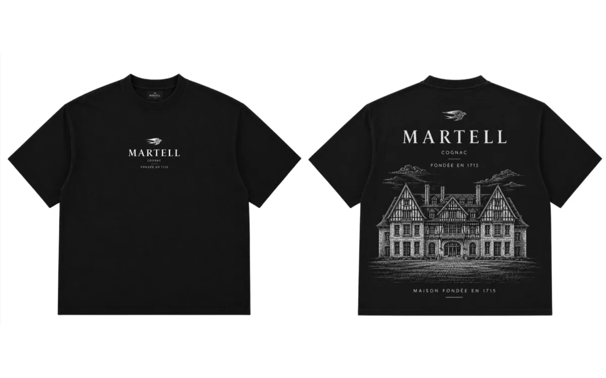 Maison Noire Tee, front and back